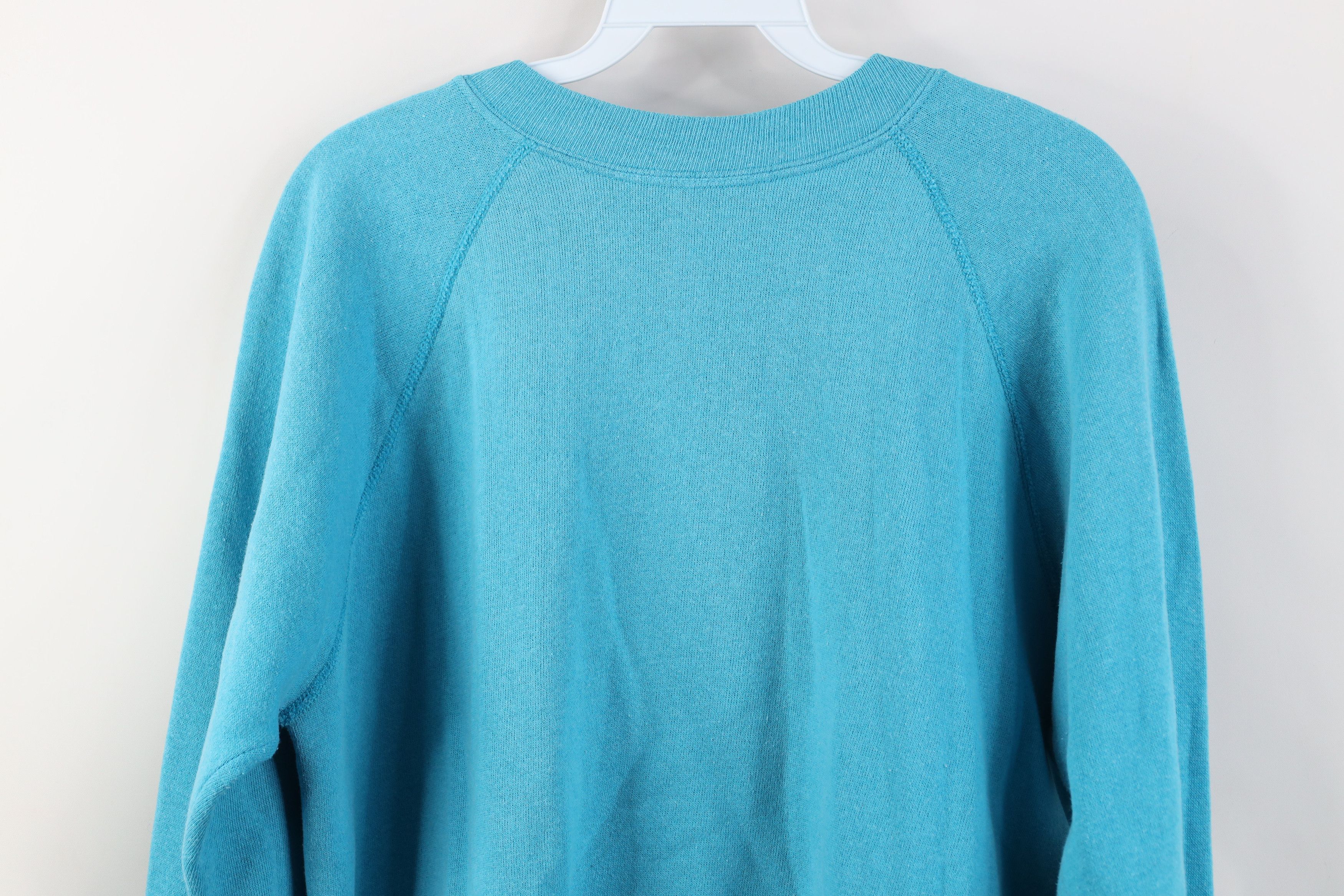Vintage Vintage 90s Streetwear Cream Cone Crewneck Sweatshirt Blue Size L / US 10 / IT 46 - 10 Thumbnail