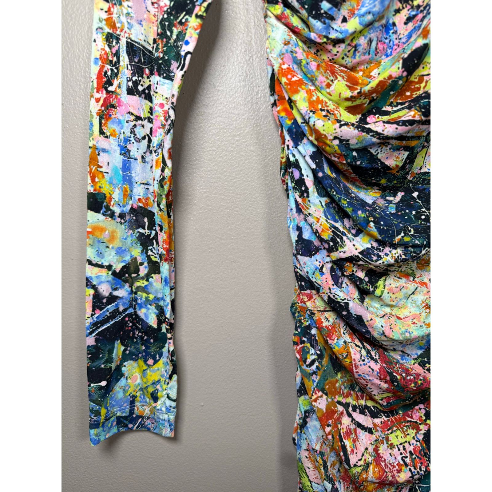 Dsquared2 NWOT DSquared2 Abstract Print Long Sleeve Dress S $980 Size S / US 4 / IT 40 - 12 Thumbnail