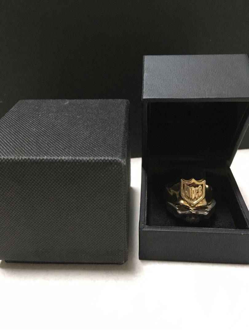 Undercover 2 Piece Skull Logo Ring Size ONE SIZE - 3 Thumbnail