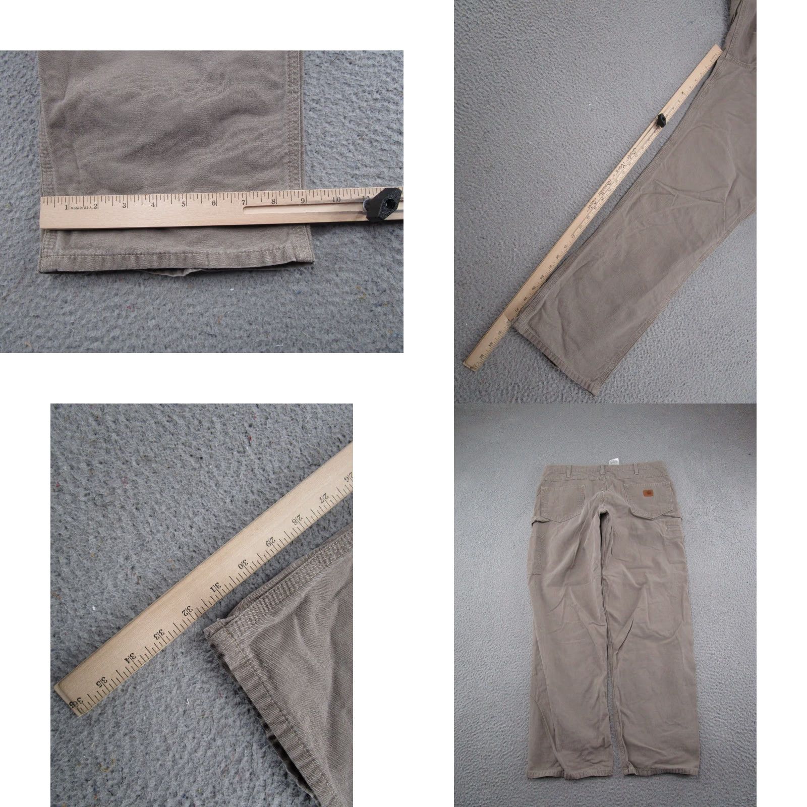 Carhartt Carhartt Pants Mens Size 38x32 Brown Duck Canvas L Carpenter Loose Fit B159 Size US 38 / EU 54 - 8 Thumbnail