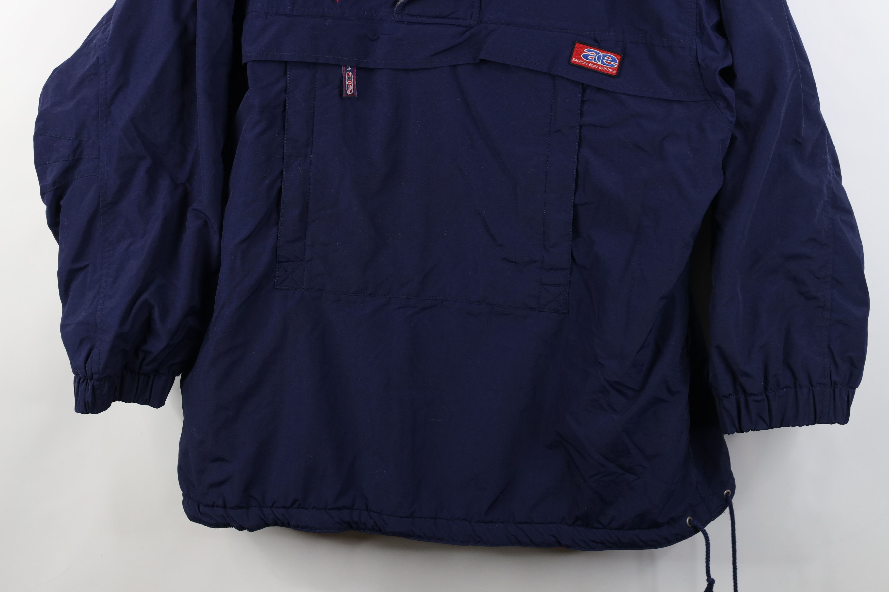 American Eagle Outfitters Vintage 90s American Eagle Lined Baggy Hooded Anorak Jacket Size US L / EU 52-54 / 3 - 3 Thumbnail