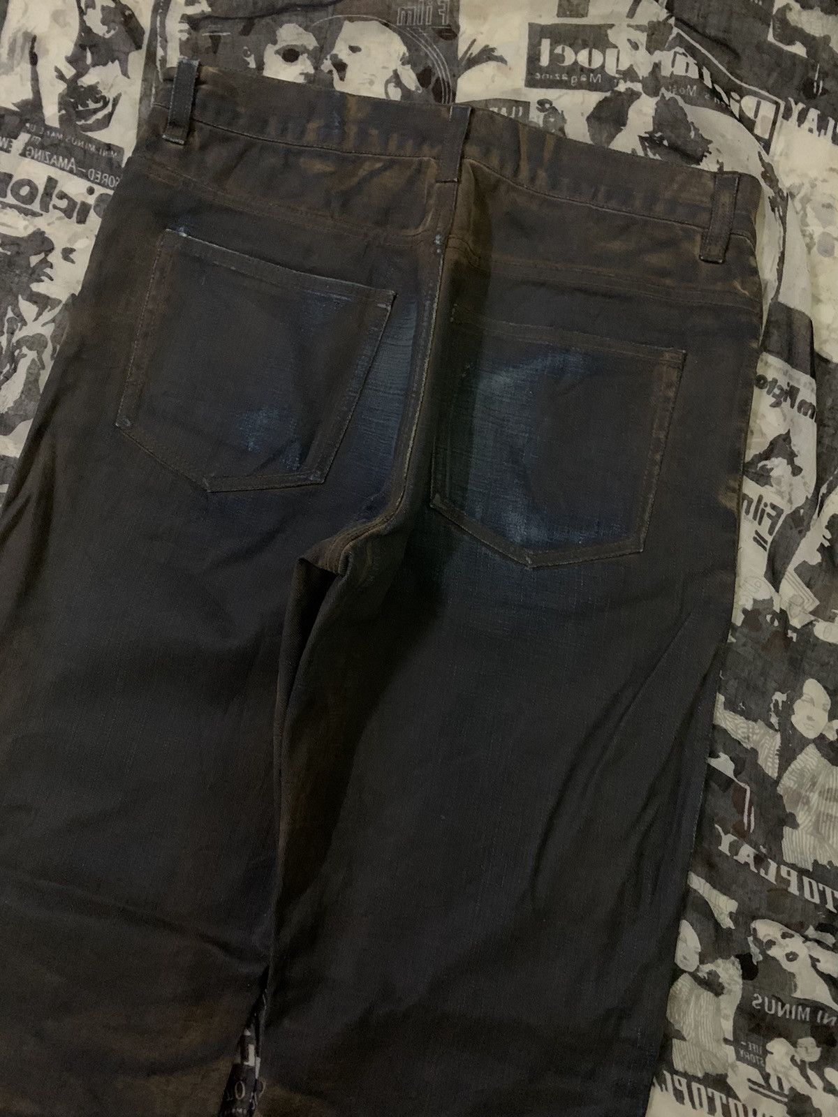 Japanese Brand 💥Japanese Avant Garde ADD’s Cloth Waxed Denim Size US 30 / EU 46 - 7 Thumbnail