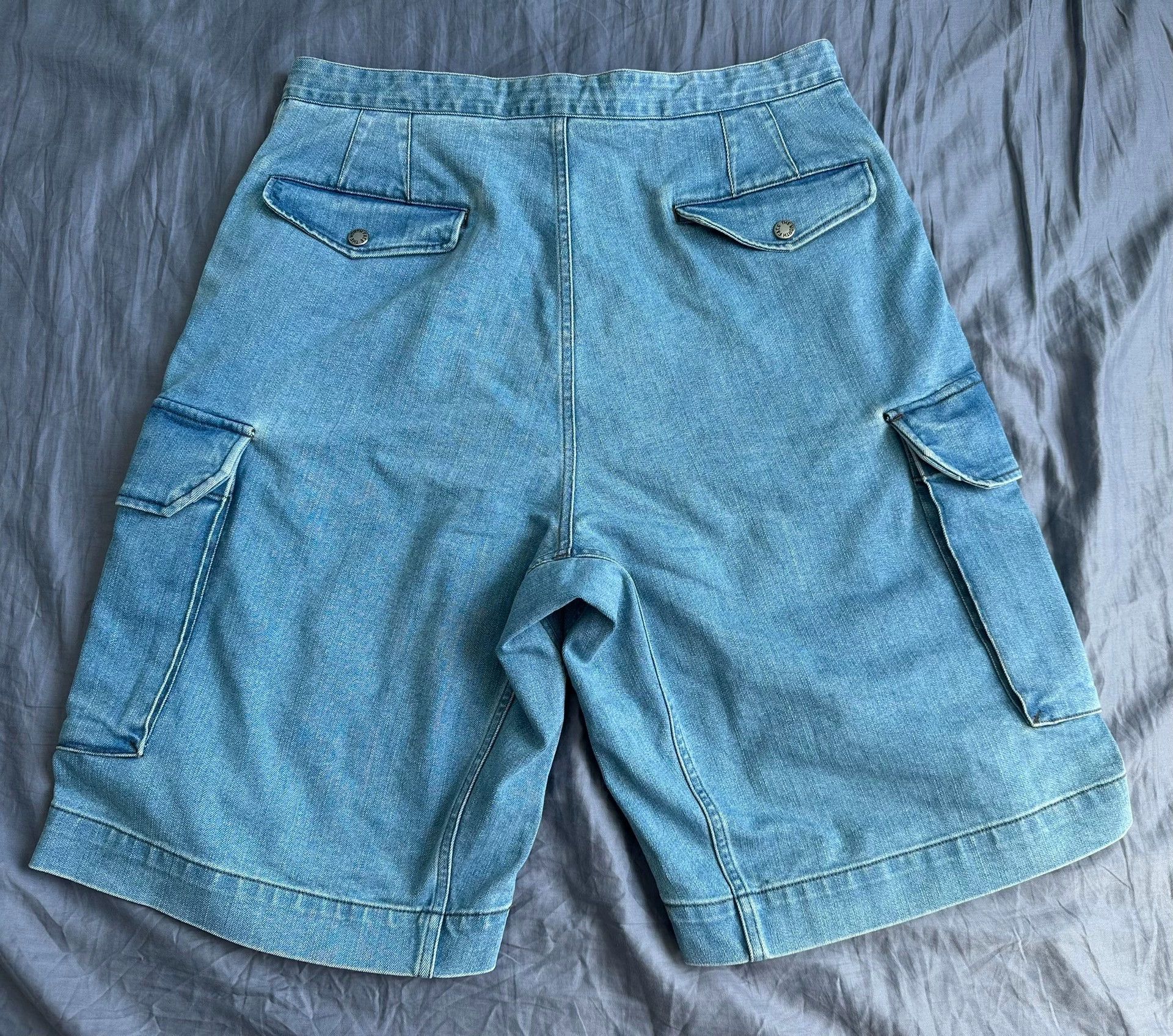 The North Face TNF Purple Label 23ss Light Wash Denim Cargo Short 34 Size US 34 / EU 50 - 2 Thumbnail