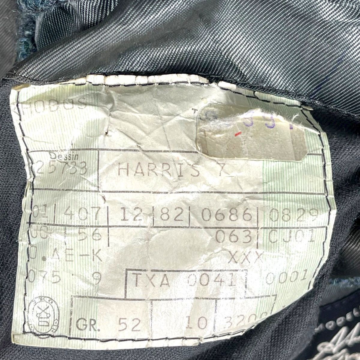 Harris Tweed Vintage 80s Harris Tweed Atelier Torino Blue Grey Plaid Wool Size 52R - 13 Thumbnail