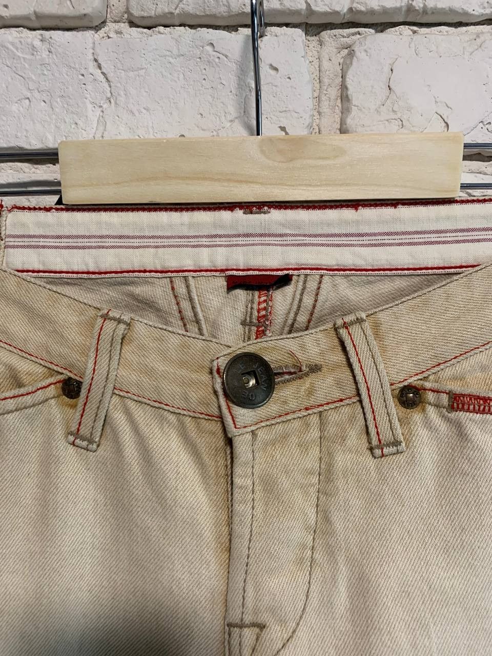 Marithe + Francois Girbaud Marithe Francois Girbaud Beige Denim Size 29 Straight Size US 29 - 3 Thumbnail