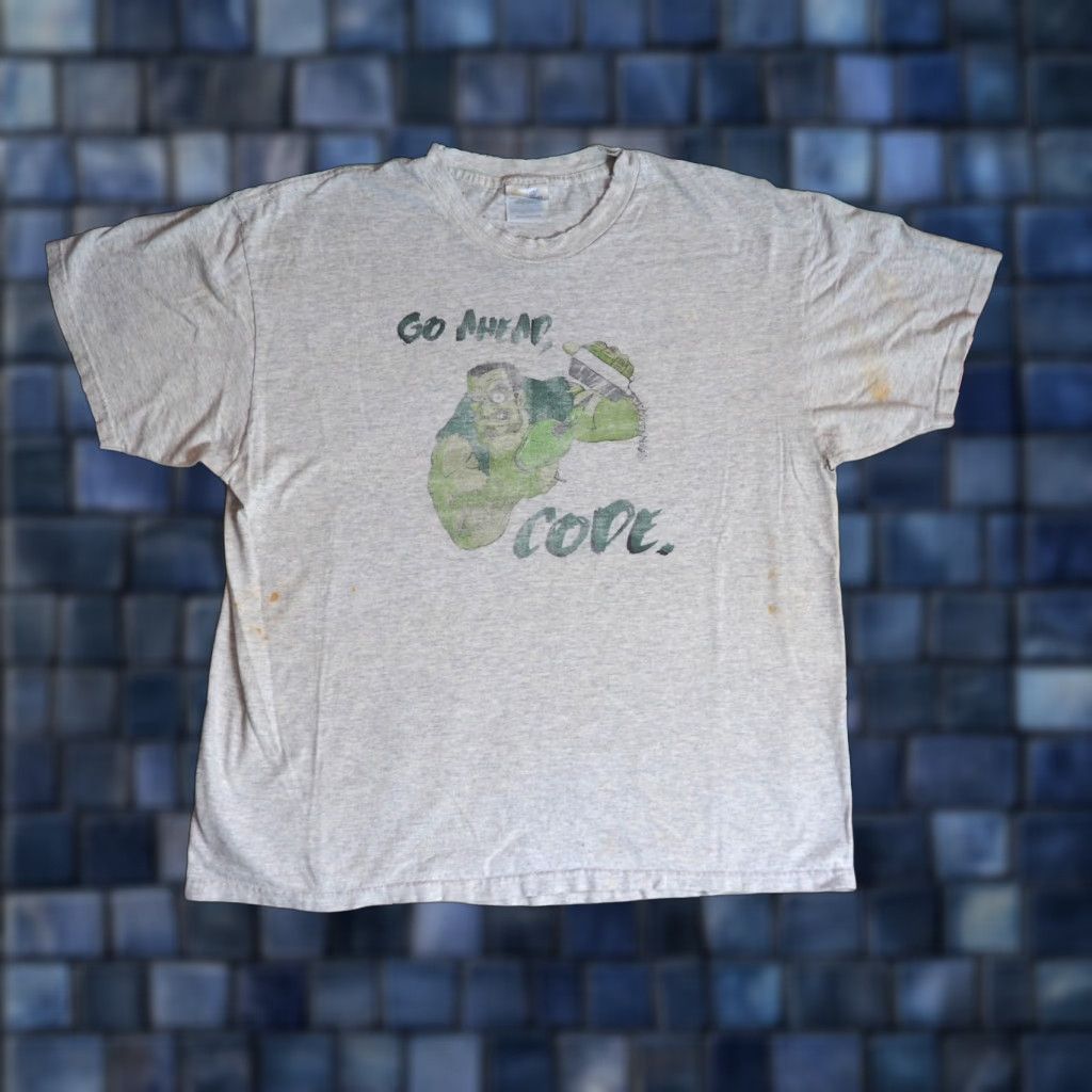 Port & Company VTG 90s Mad Scientist Software Health Code Tech Art Distress Gray Tee T-Shirt L Mens Port & Company 90s Theme Vintage Shirt Size US L / EU 52-54 / 3 - 1 Thumbnail