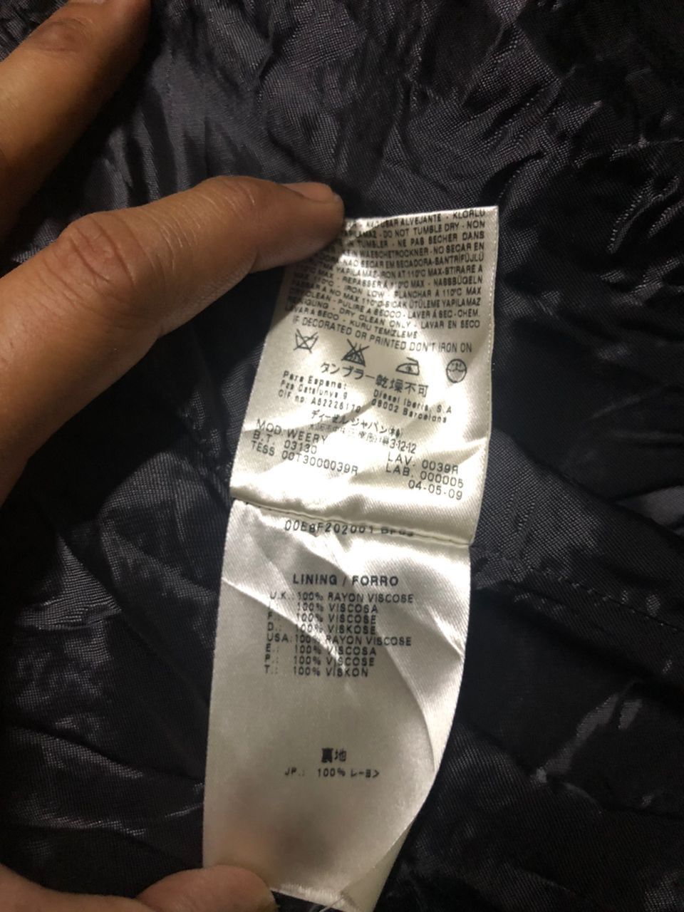 Diesel Diesel Checked Mohair Double Breasted Overcoat Size XS / US 0-2 / IT 36-38 - 15 Thumbnail