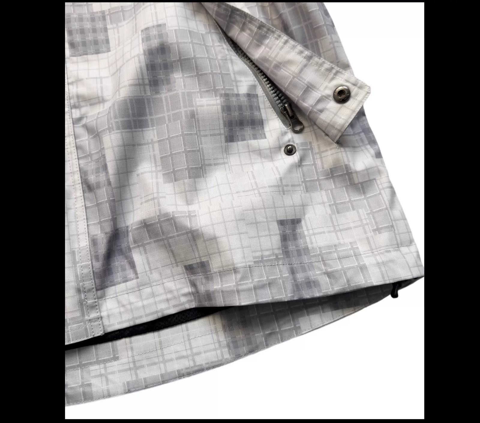 Other Grey Plaid Adjustable Hooded Shell Jacket Dropped Shoulder Size US M / EU 48-50 / 2 - 10 Thumbnail