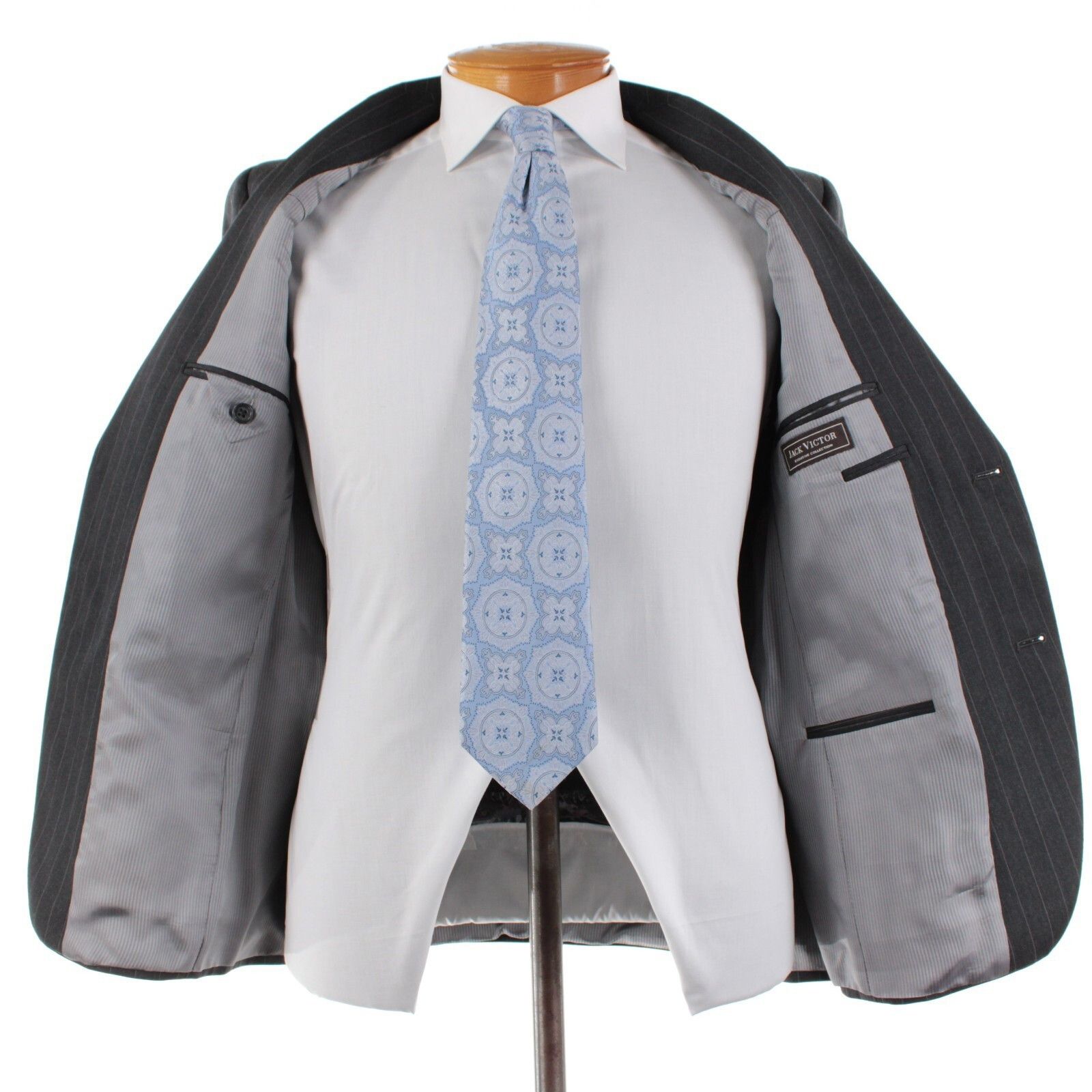 Jack Victor Jack Victor Suit Size US 38 Short in Gray Size 38R - 7 Thumbnail