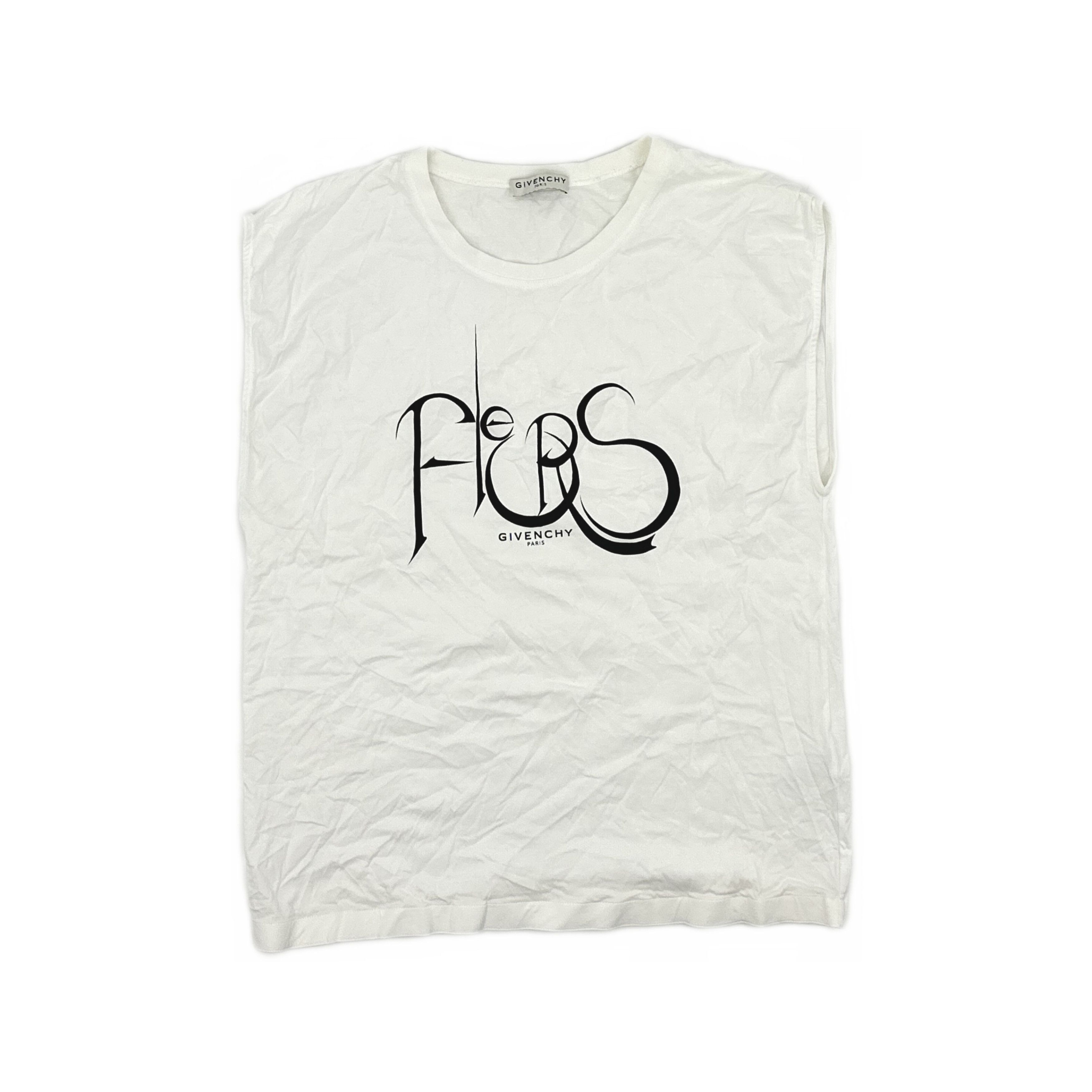 Givenchy Givenchy Fleurs Logo Tank Top Size L Size US L / EU 52-54 / 3 - 1 Thumbnail