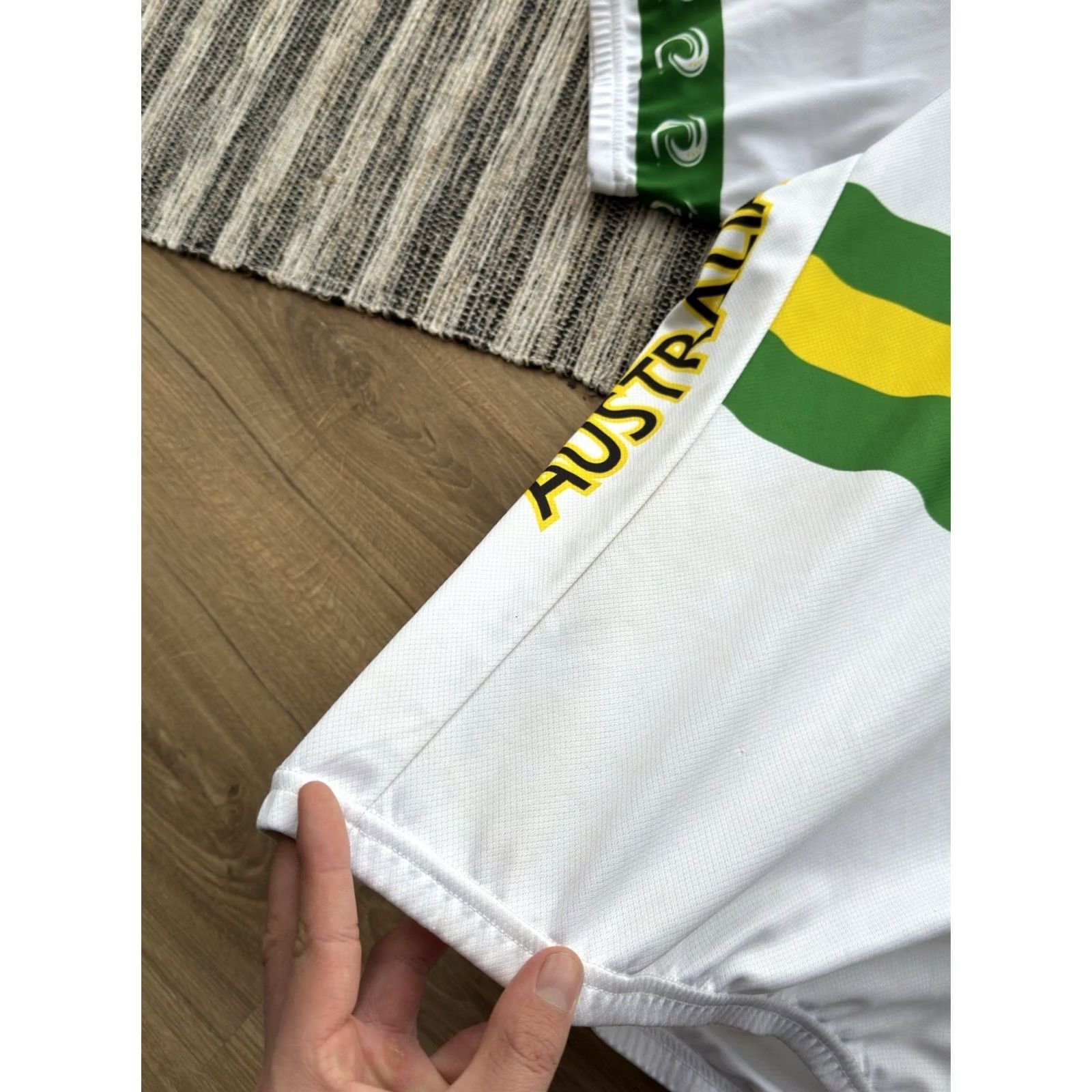 Vintage VINTAGE SMS Santini Australia Cycling Jersey Maillot T-Shirt Shirt Short Sleeve White L Mens Cycling 90s Size US L / EU 52-54 / 3 - 5 Thumbnail