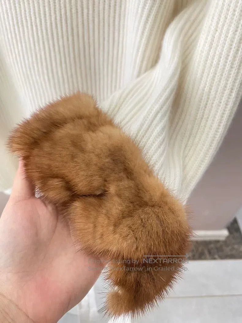 Fendi Fendi Cashmere and Mink Fur Knit Sweater Size XS / US 0-2 / IT 36-38 - 3 Thumbnail