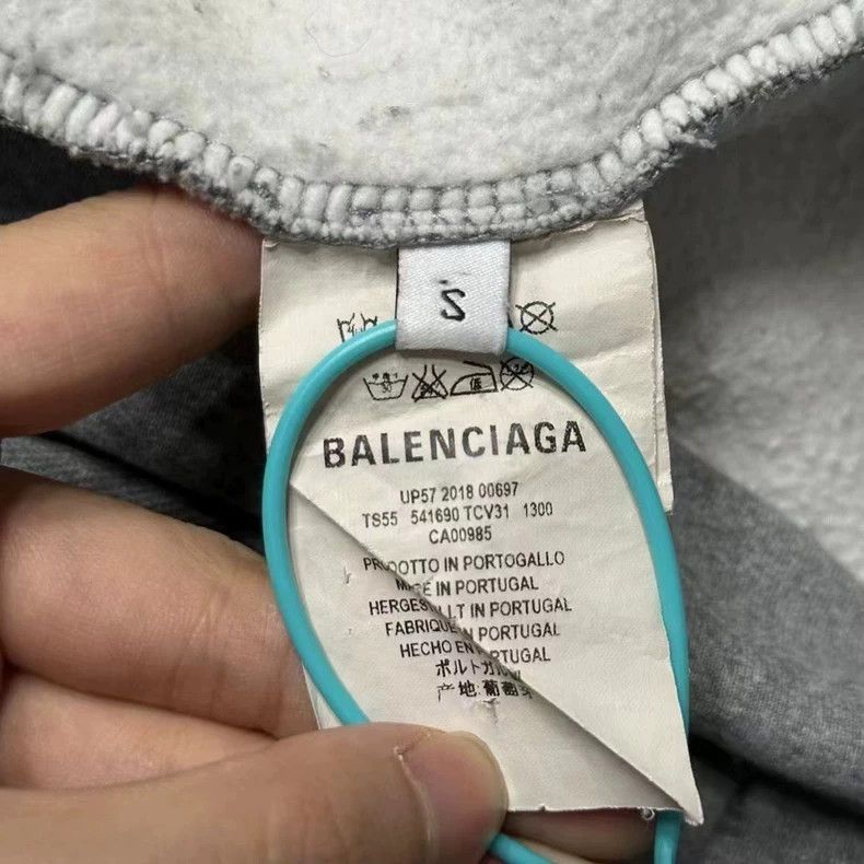Balenciaga Balenciaga Gray Hoodie with Logo-2505 Size US S / EU 44-46 / 1 - 2 Thumbnail