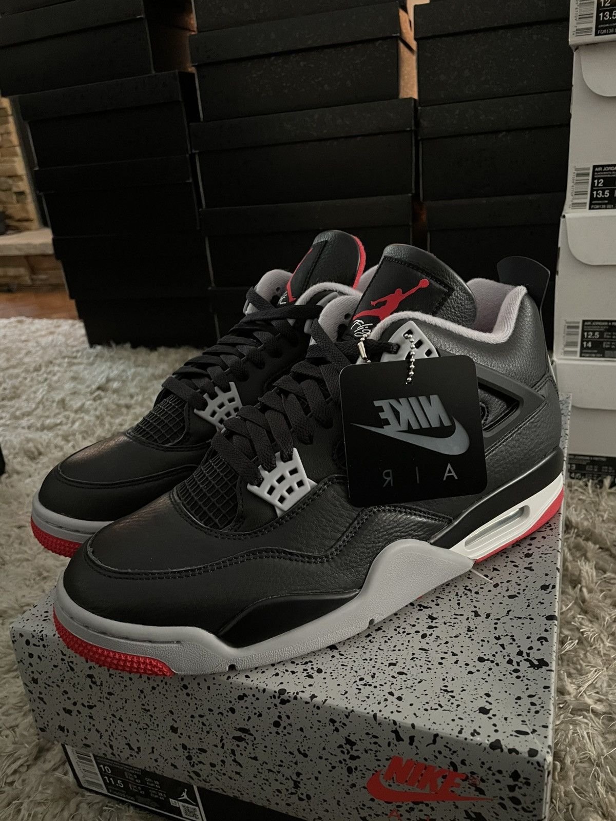 Jordan Brand Jordan 4 Bred Reimagined Size US 10 / EU 43 - 1 Thumbnail