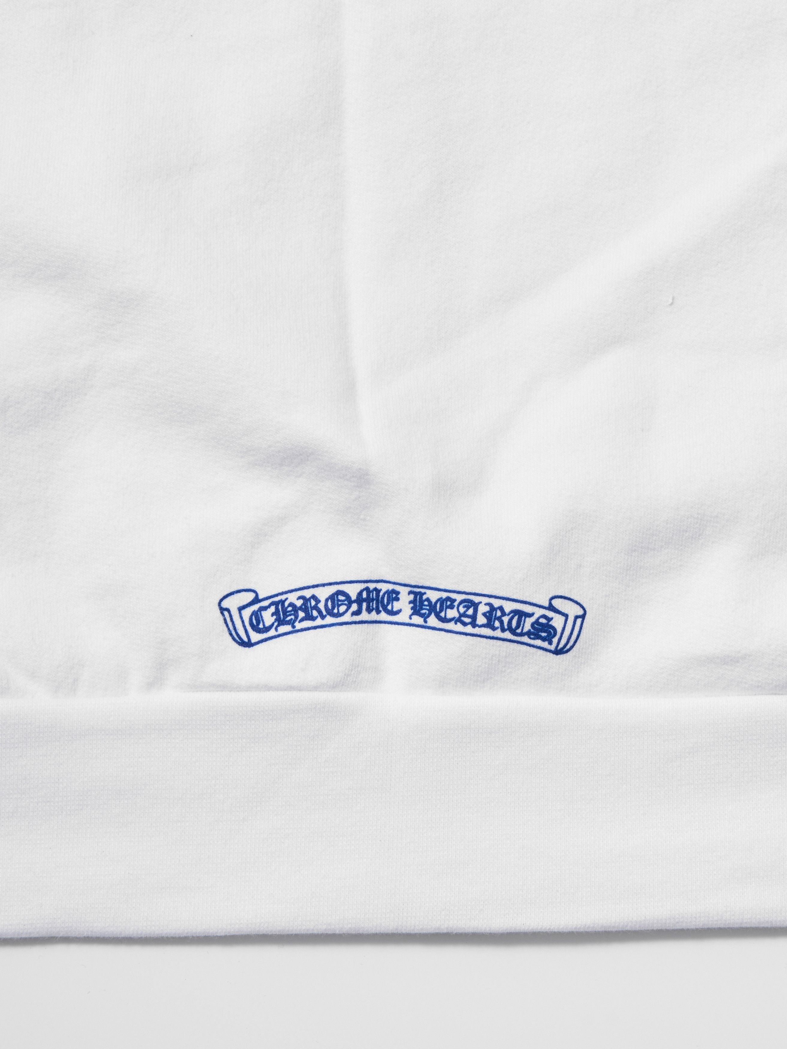 Chrome Hearts Chrome Hearts Blue Scroll White Zip Up Hoodie Size US M / EU 48-50 / 2 - 7 Thumbnail