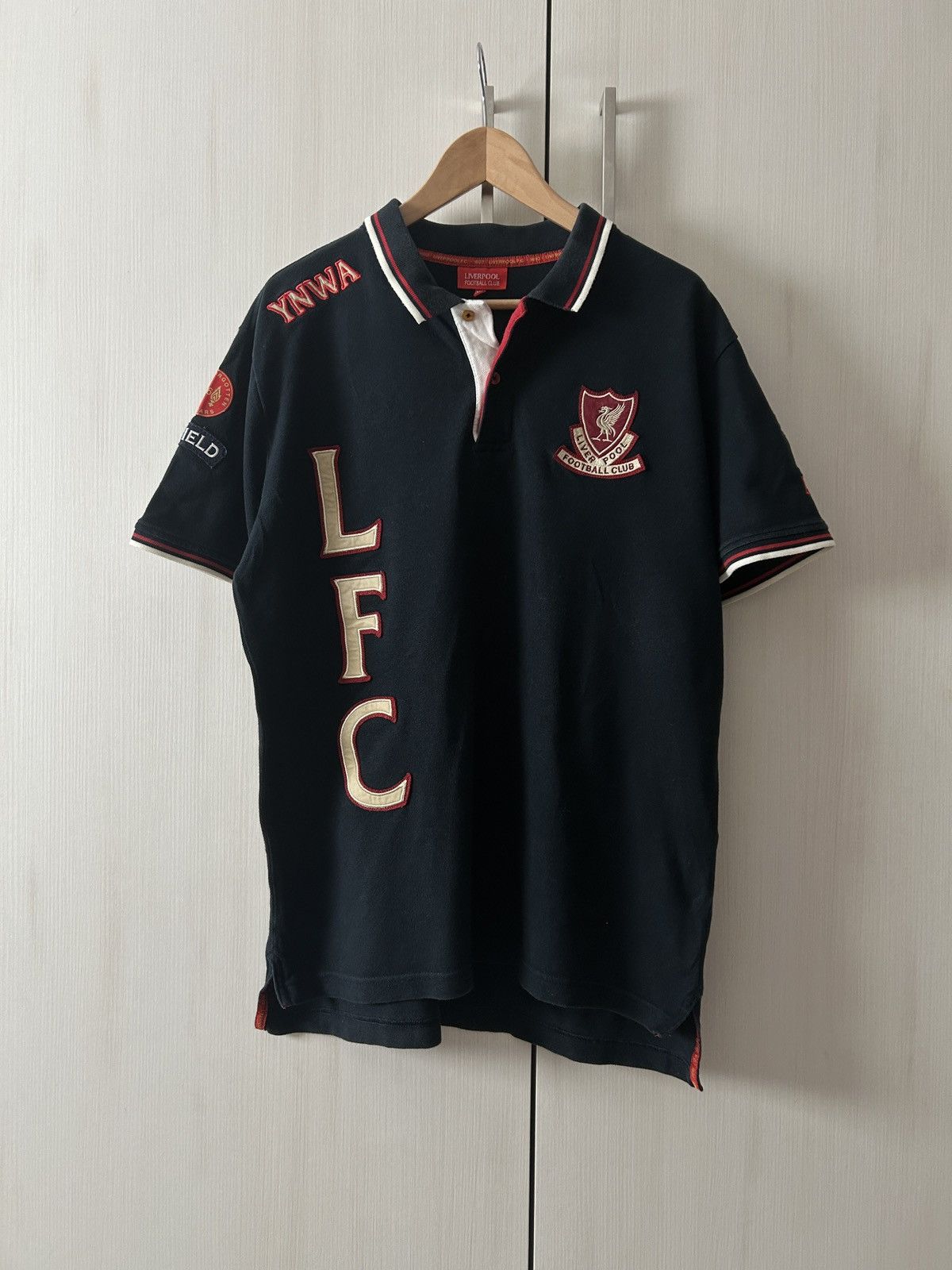 Vintage Vintage LiverPool Big logo soccer polos shirt mens Size US XL / EU 56 / 4 - 1 Thumbnail
