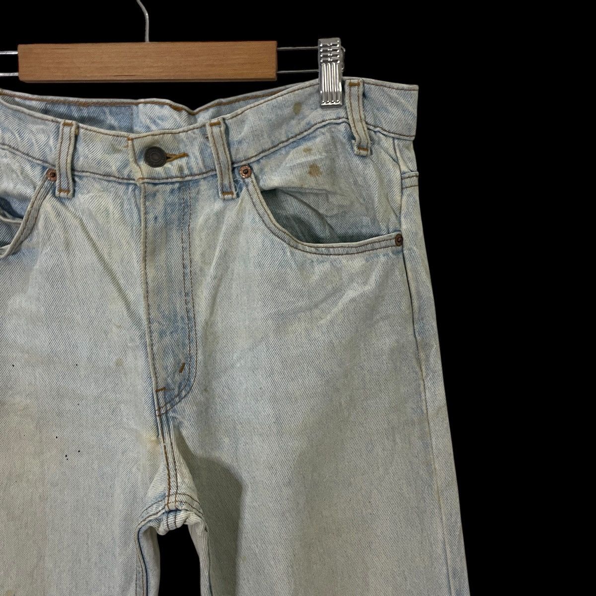 Levi's Vintage Levis 505 Distressed Denim Jeans Size US 32 / EU 48 - 4 Thumbnail