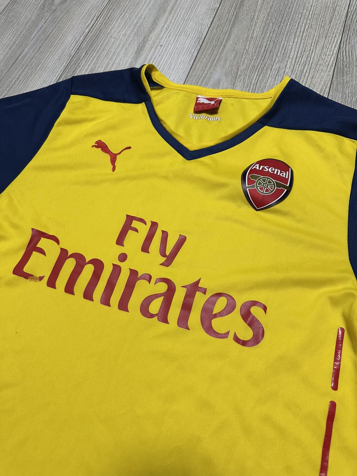 Puma Arsenal Jersey Away football shirt 2014-2015 Yellow Puma Size US L / EU 52-54 / 3 - 2 Thumbnail