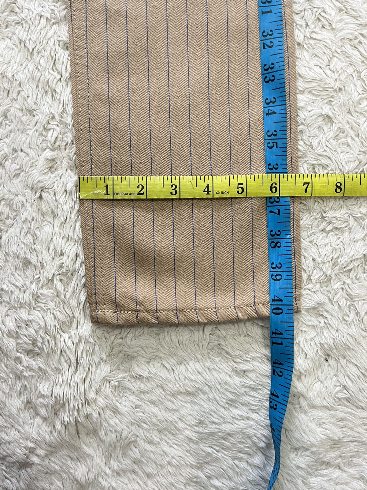 Number (N)ine number nine blue pinstripe pants Size US 30 / EU 46 - 13 Thumbnail