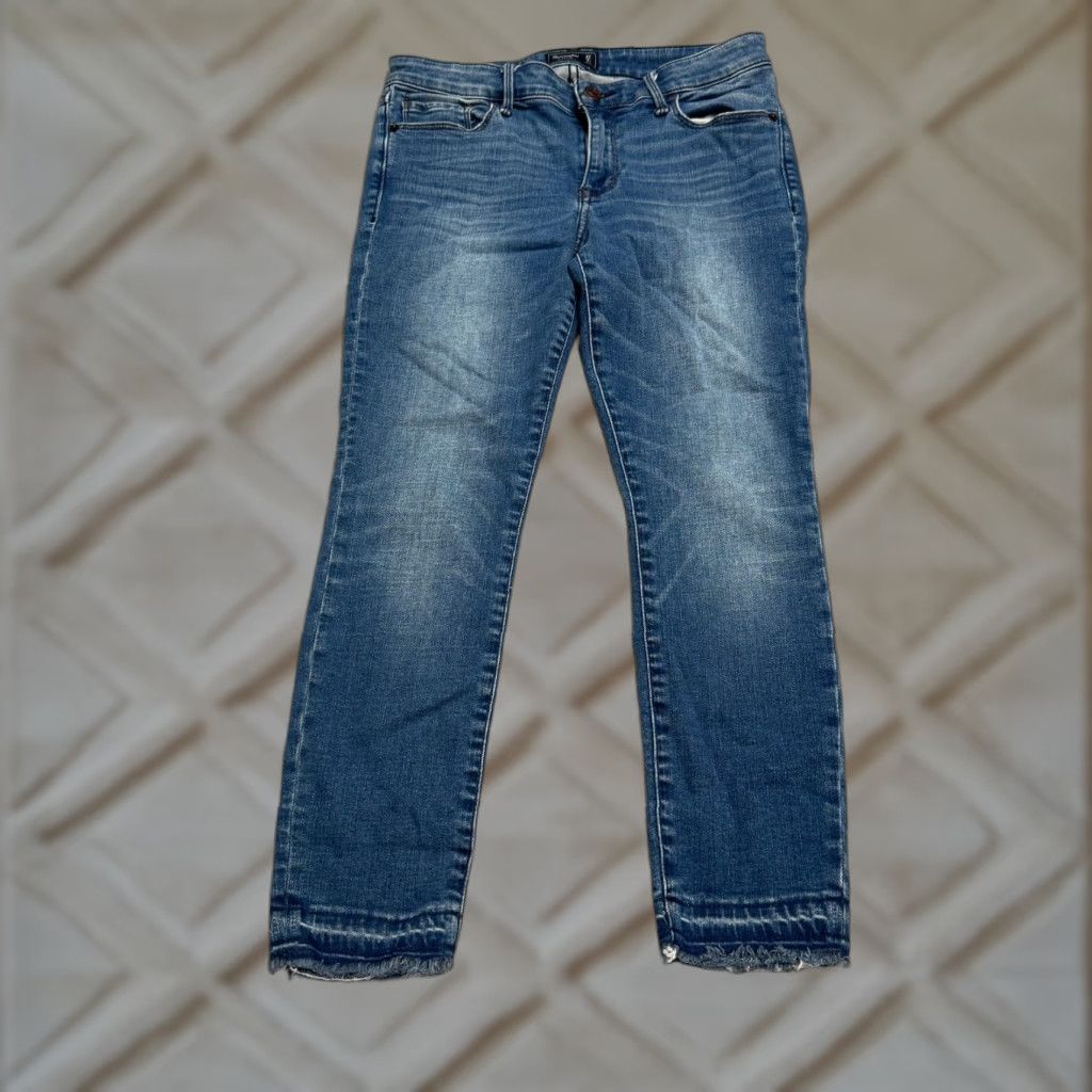 Abercrombie & Fitch Abercrombie & Fitch Womens Jeans Ankle Mid Rise Blue 23 Inseam 27 Size Denim Streetwear Size 27" / US 4 / IT 40 - 1 Thumbnail