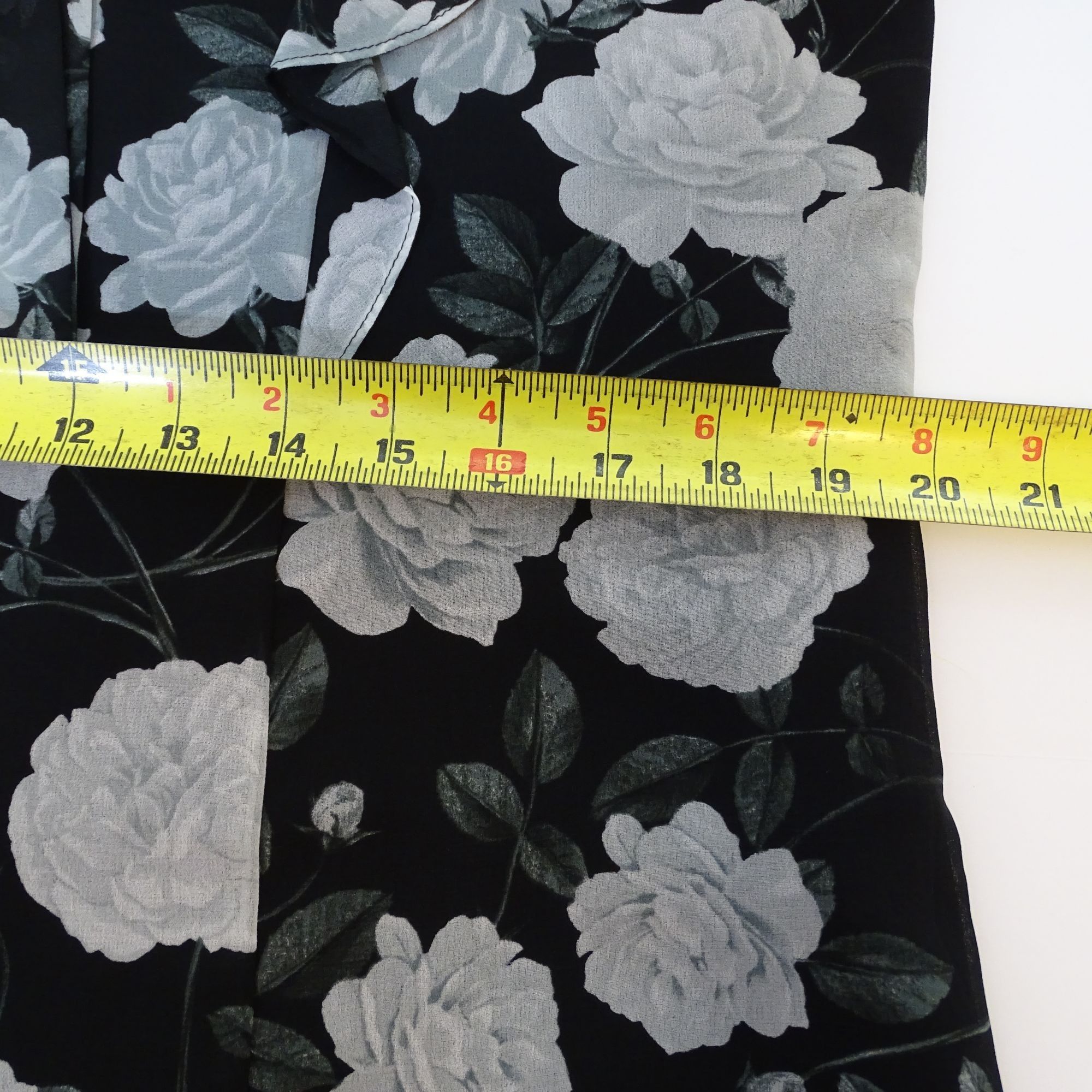 Karl Lagerfeld Karl Lagerfeld Women Black Floral Long Sleeve Blouse Size M Size M / US 6-8 / IT 42-44 - 12 Thumbnail