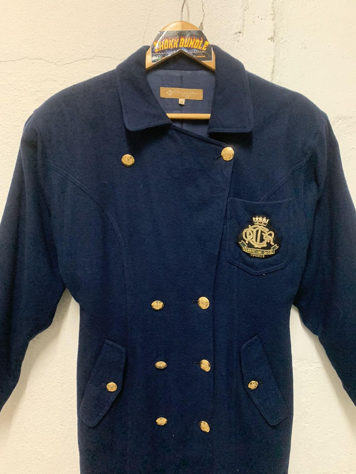 Christian Dior Monsieur Vintage Christian Dior women double breasted wool overcoat Size M / US 6-8 / IT 42-44 - 3 Thumbnail