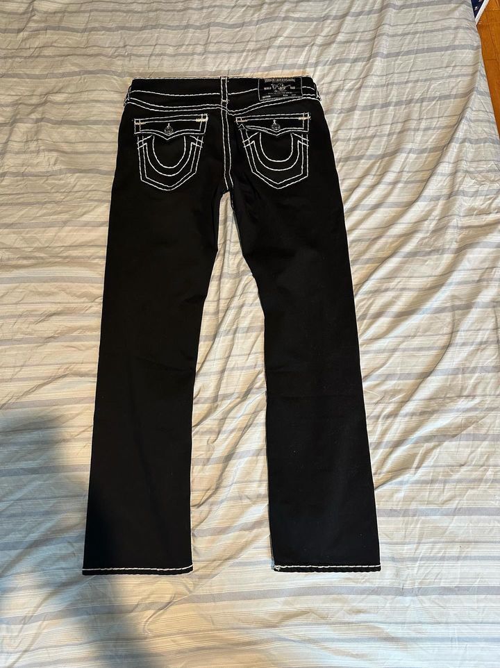 True Religion Black and white true religion jeans men’s Size US 34 / EU 50 - 2 Thumbnail