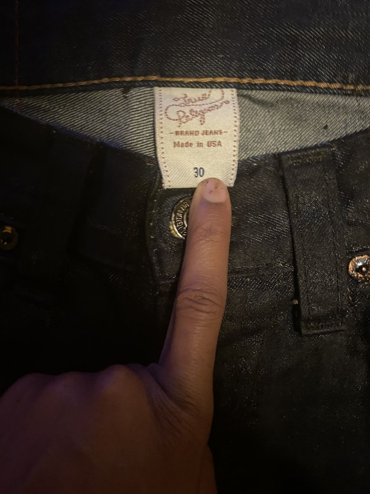 True Religion Black waxed True Religion Jeans Size 30 Size 30" / US 8 / IT 44 - 3 Thumbnail