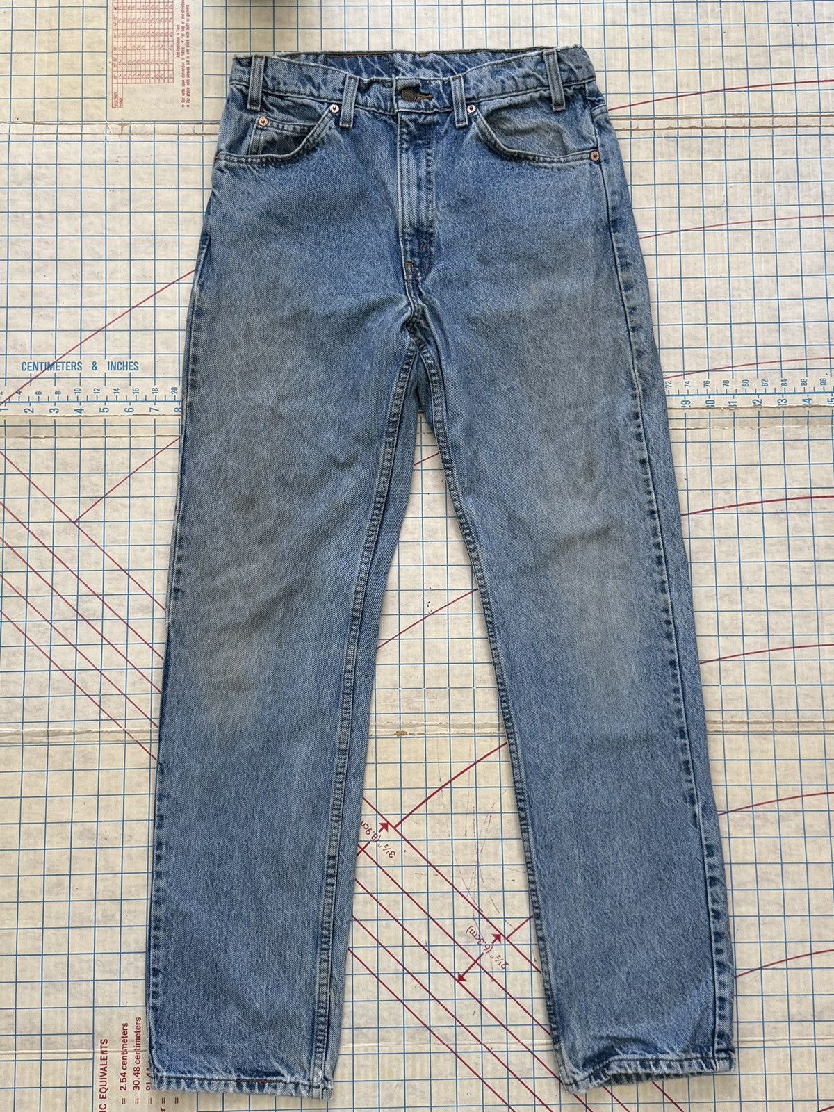 Levi's Vintage Levi’s 505 Orange Tab Regular Fit Jeans Fits 30x31 Size US 30 / EU 46 - 3 Thumbnail