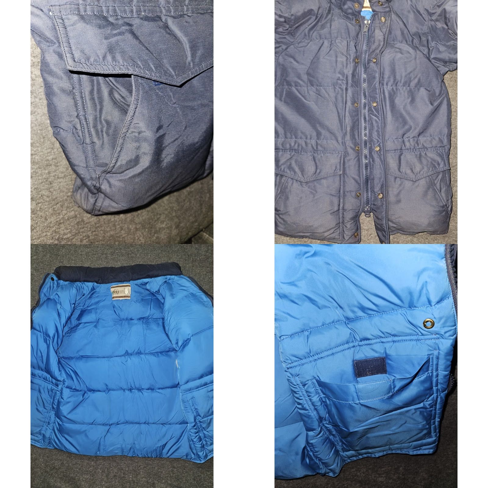 Vintage VINTAGE REI Down Puffer Jacket Mens Medium Blue Insulated Winter Coat Hiking 80s Size US M / EU 48-50 / 2 - 8 Thumbnail
