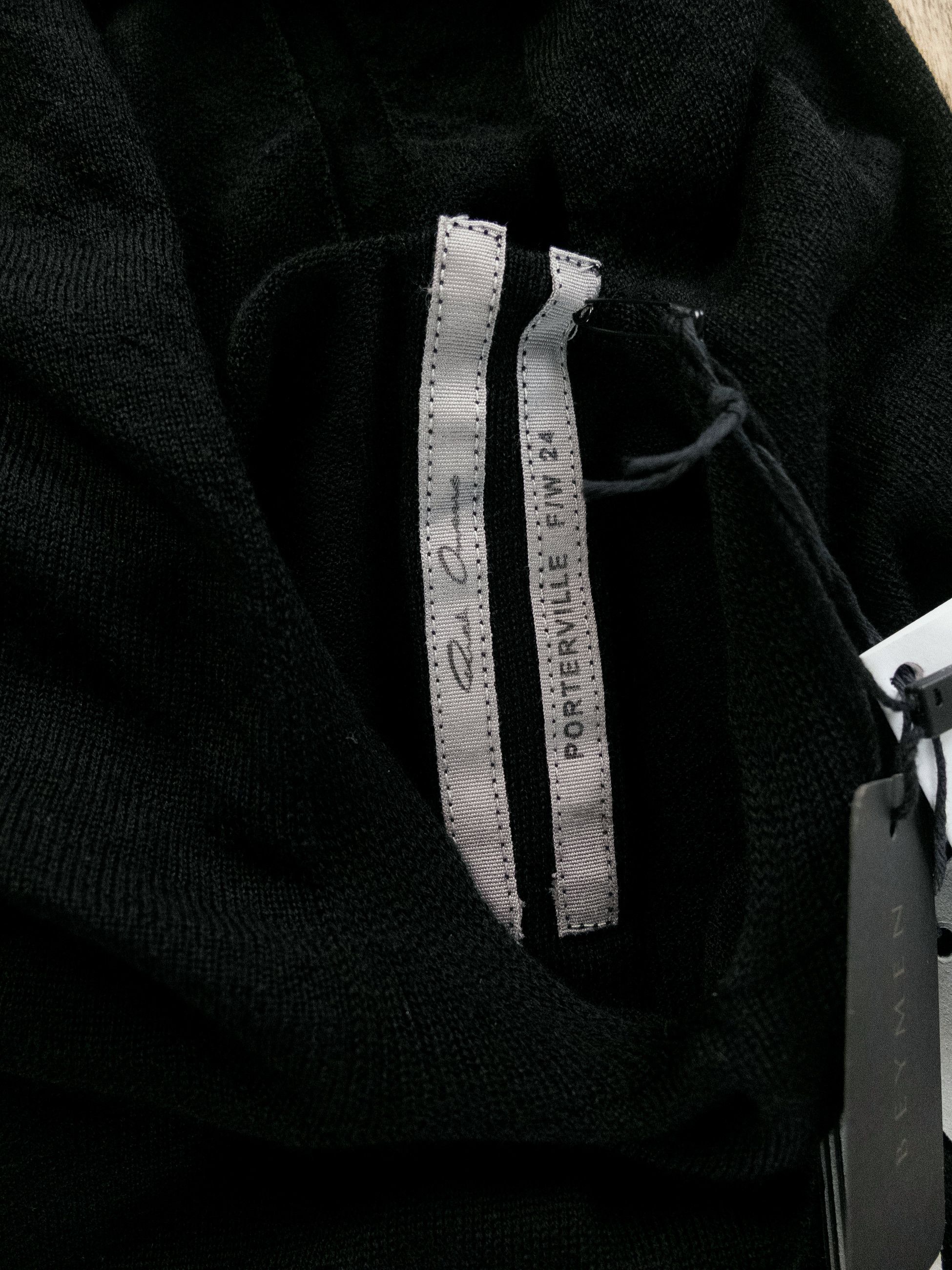 Rick Owens RICK OWENS black hooded oversized wool sweater Medium Size US M / EU 48-50 / 2 - 7 Thumbnail