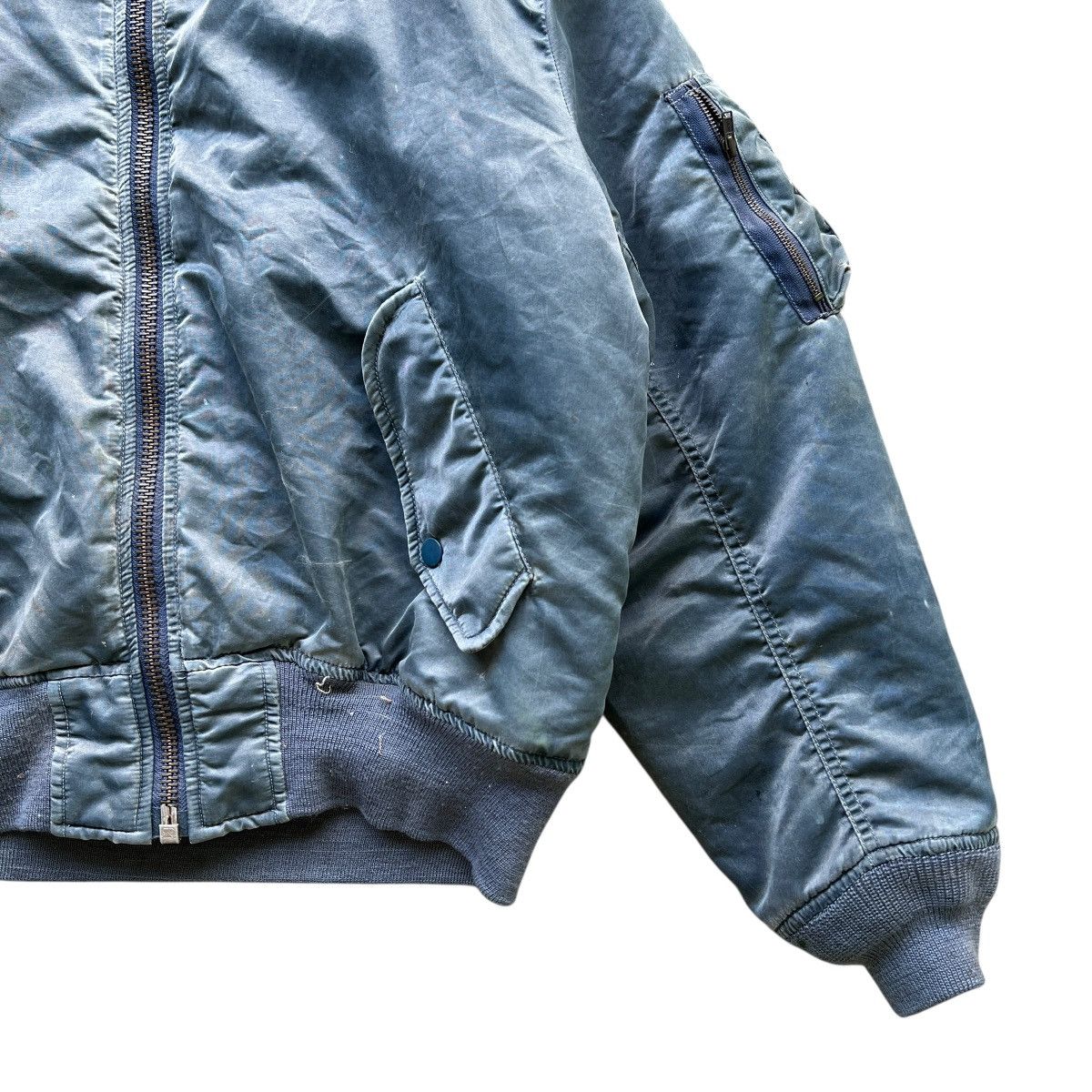 Japanese Brand 🔥 VINTAGE RIOT RIOT OILED PAIN SPLASH MA 1 BOMBER JACKET Size US M / EU 48-50 / 2 - 6 Thumbnail