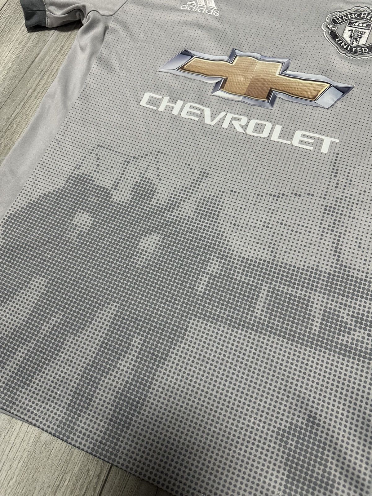 Adidas Manchester United 2017/2018 Adidas Third Soccer Jersey Gray Size US S / EU 44-46 / 1 - 2 Thumbnail