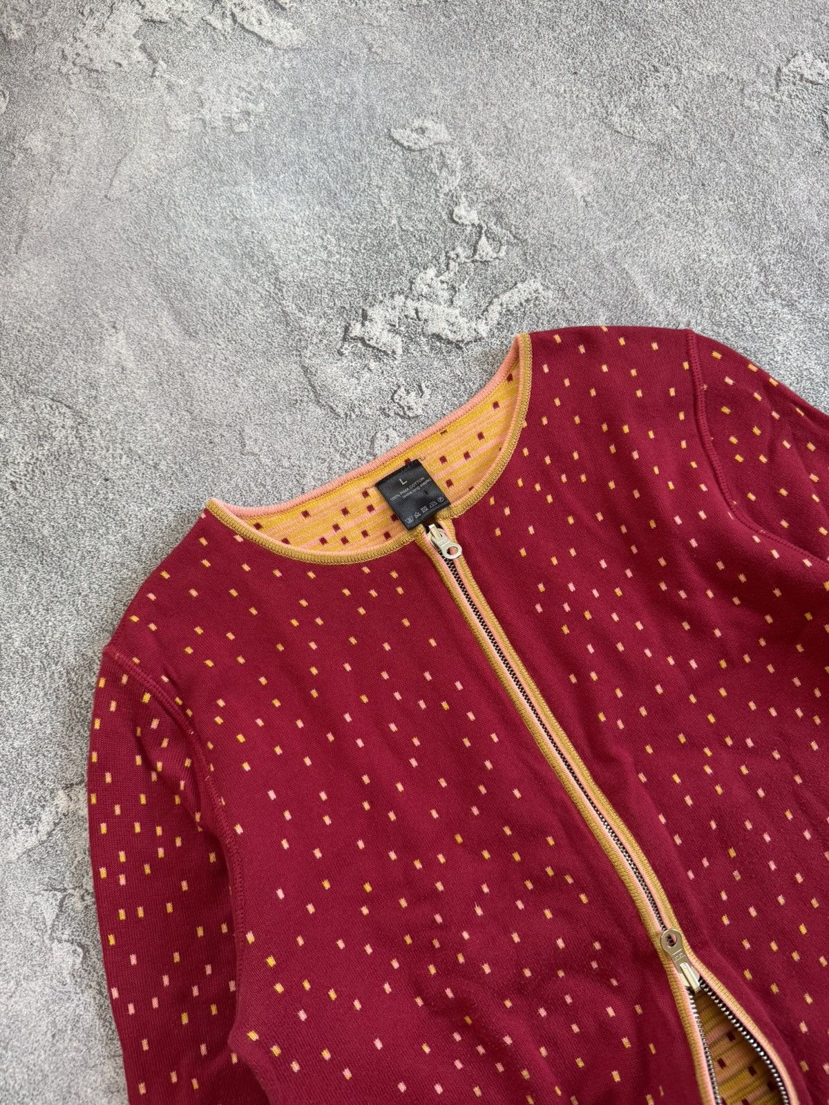 Dale Of Norway × Designer × Moods of Norway Xess + baba reversible zip cardigan jacket knitwear sweater Size L / US 10 / IT 46 - 2 Thumbnail