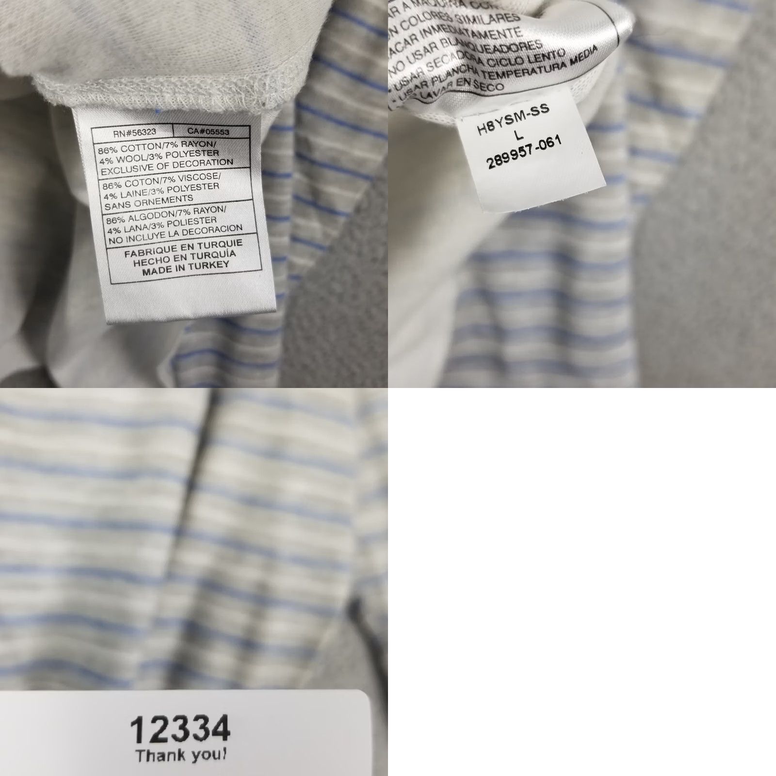Nike Nike Sweater Shirt Woman L Striped Raglan Zip Crew Neck Lightweight Knit Cotton Blend Full Zip Pockets Logo 2020s (Nike PR) Mens Womens Girls Size L / US 10 / IT 46 - 8 Thumbnail