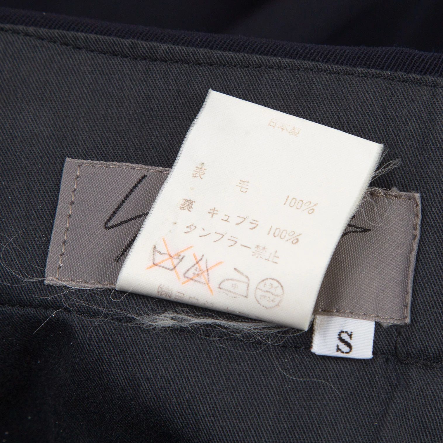 Yohji Yamamoto Yohji Yamamoto Wool Gabardine Pants Navy 2 Size US 32 / EU 48 - 14 Thumbnail