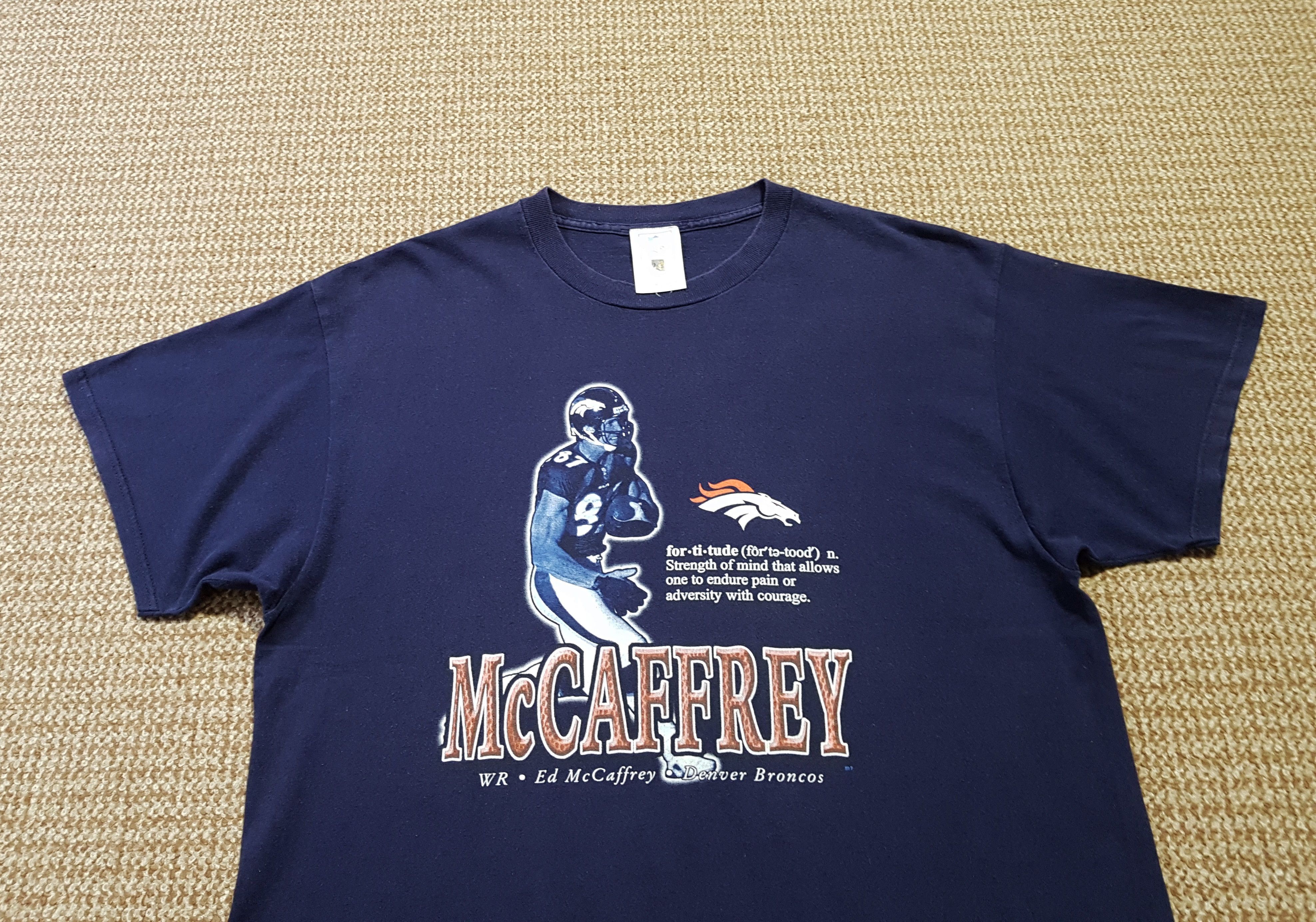 NFL NFL Vintage Ed McCaffrey Denver Broncos Fortitude T Shirt XL Size US XL / EU 56 / 4 - 2 Thumbnail