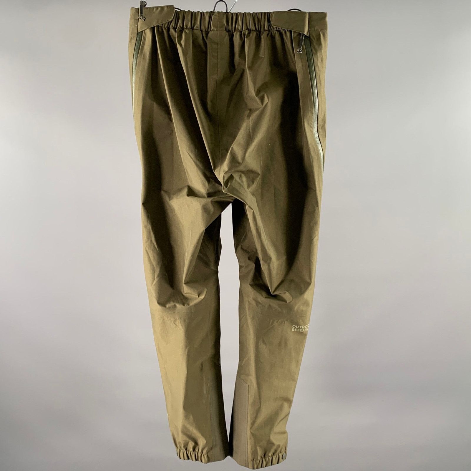 Outdoor Research OUTDOOR RESEARCH S Green Olive Nylon Elastic Zip Side Pants Size US 29 - 3 Thumbnail
