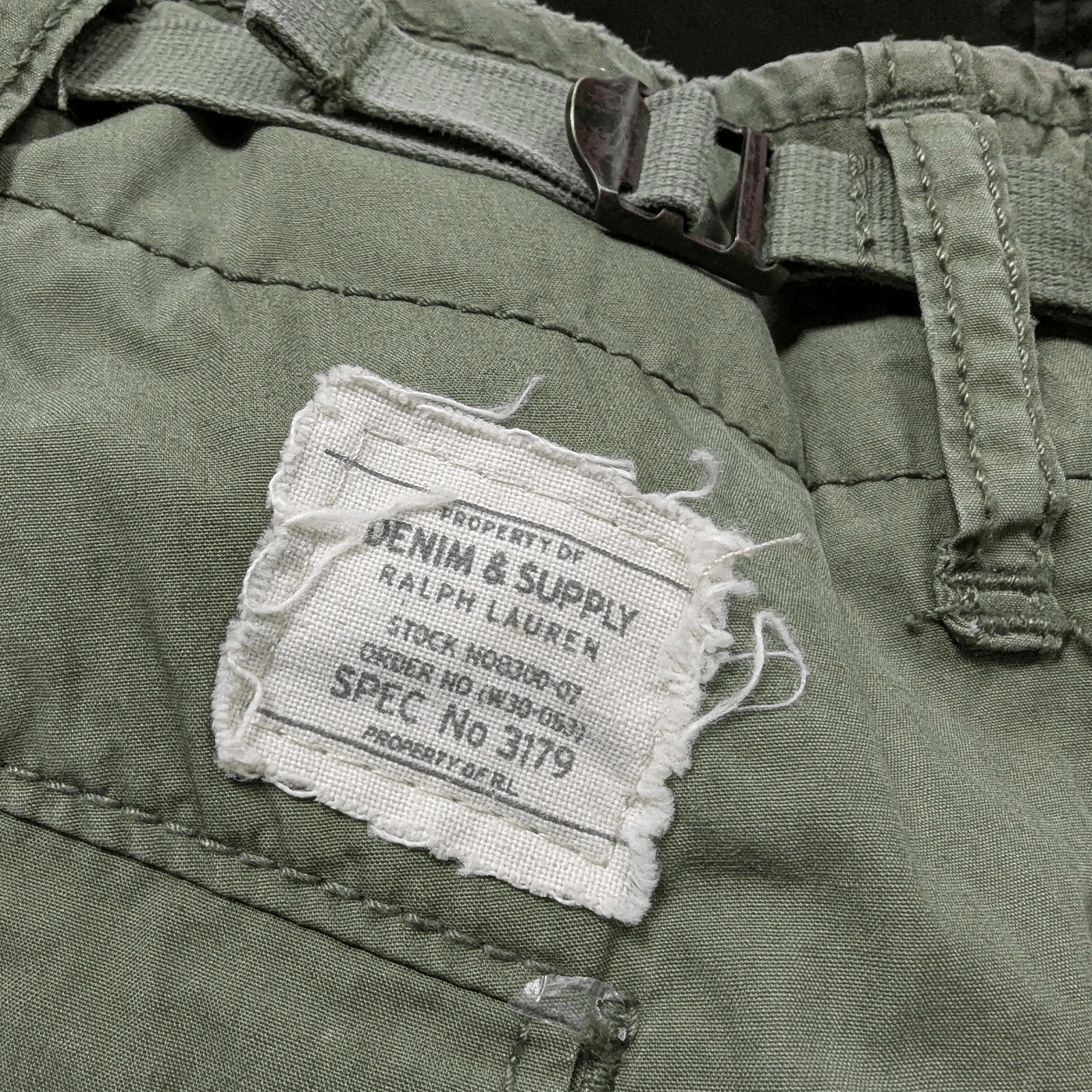 Denim & Supply Ralph Lauren Ralph Laurent Military Multipocket Khaki Green Cargo Pants Size US 34 / EU 50 - 8 Thumbnail