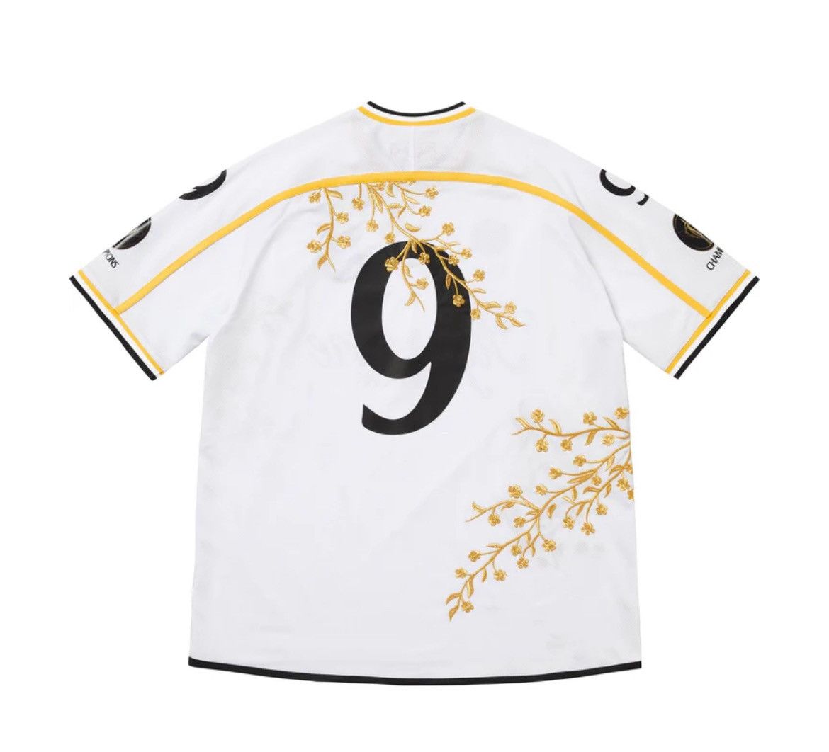 Supreme Supreme Floral Soccer Jersey White FW25 Size US M / EU 48-50 / 2 - 2 Thumbnail