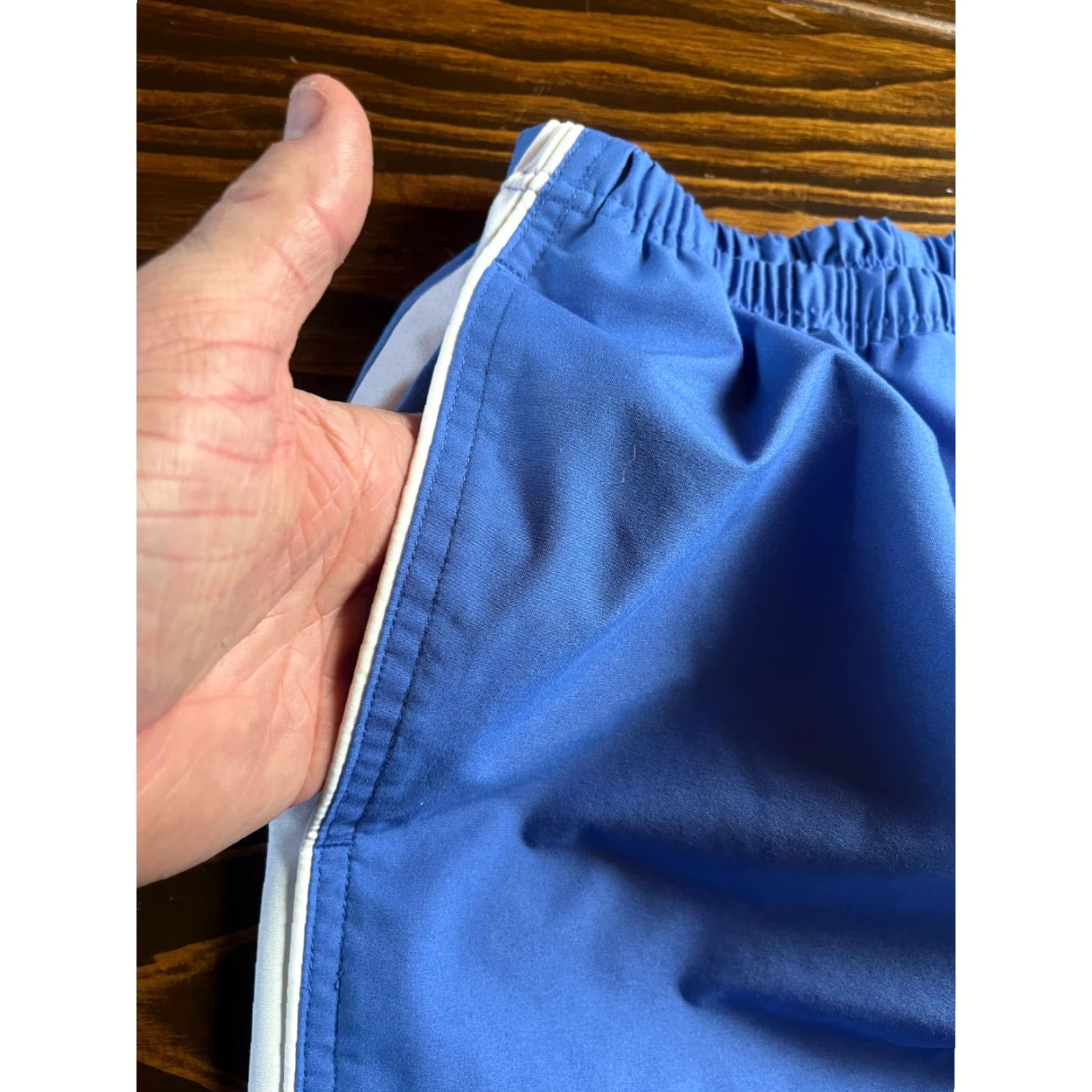 Reebok Reebok Pants Men's Large Blue Windpants Side Zip Ankle Pants Windbreaker Ankle Zip Size US 33 - 3 Thumbnail