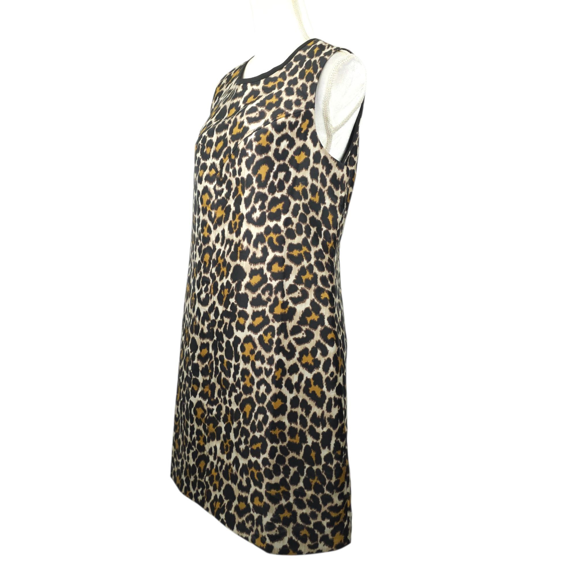 J.Crew J.Crew Leopard Print Shift Dress Size 12 A-line Back Zip Size XL / US 12-14 / IT 48-50 - 11 Thumbnail