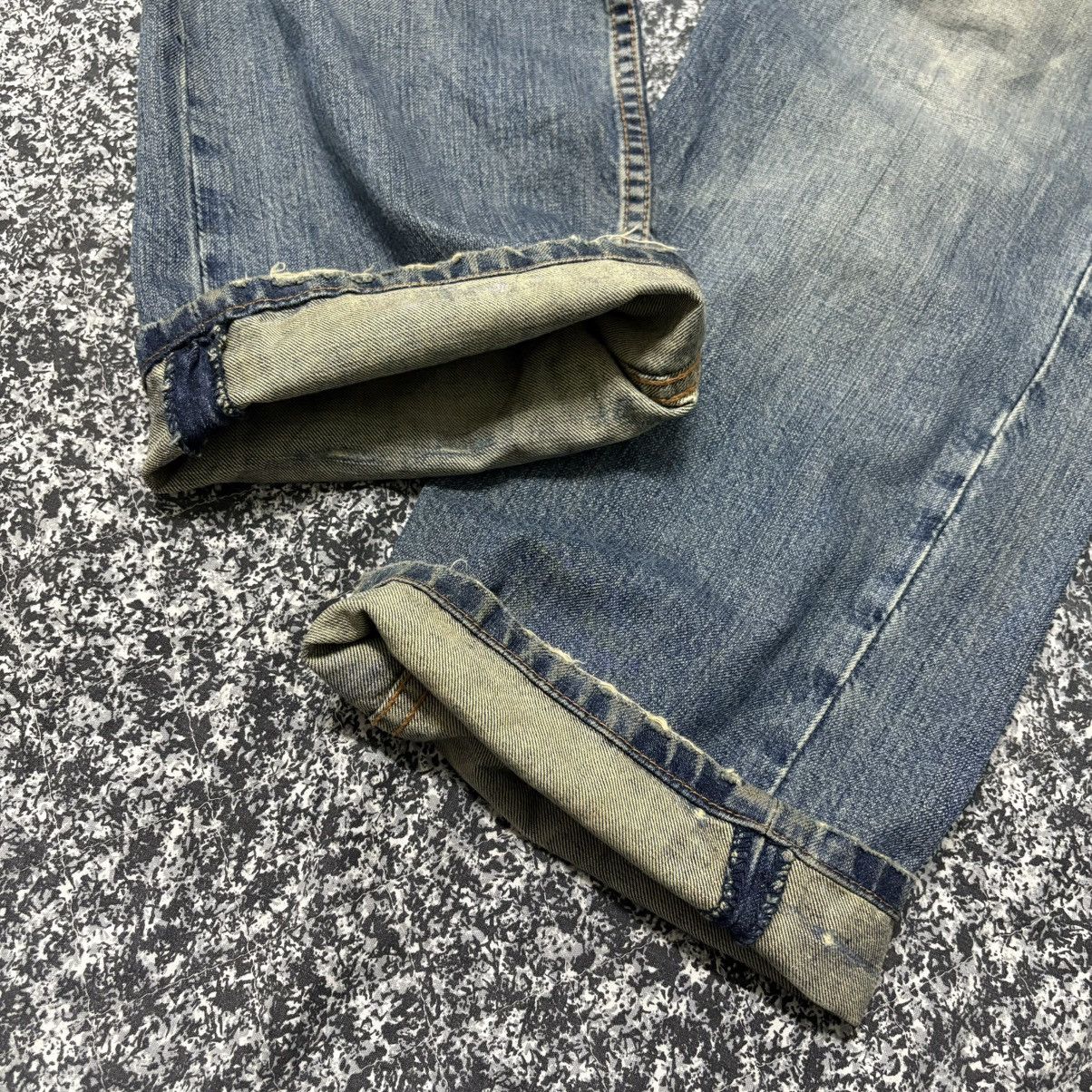 Japanese Brand × Takeo Kikuchi 🔴 Vintage Takeo Kikuchi Patchwork Distressed Denim Jeans 🔴 Size US 36 / EU 52 - 14 Thumbnail