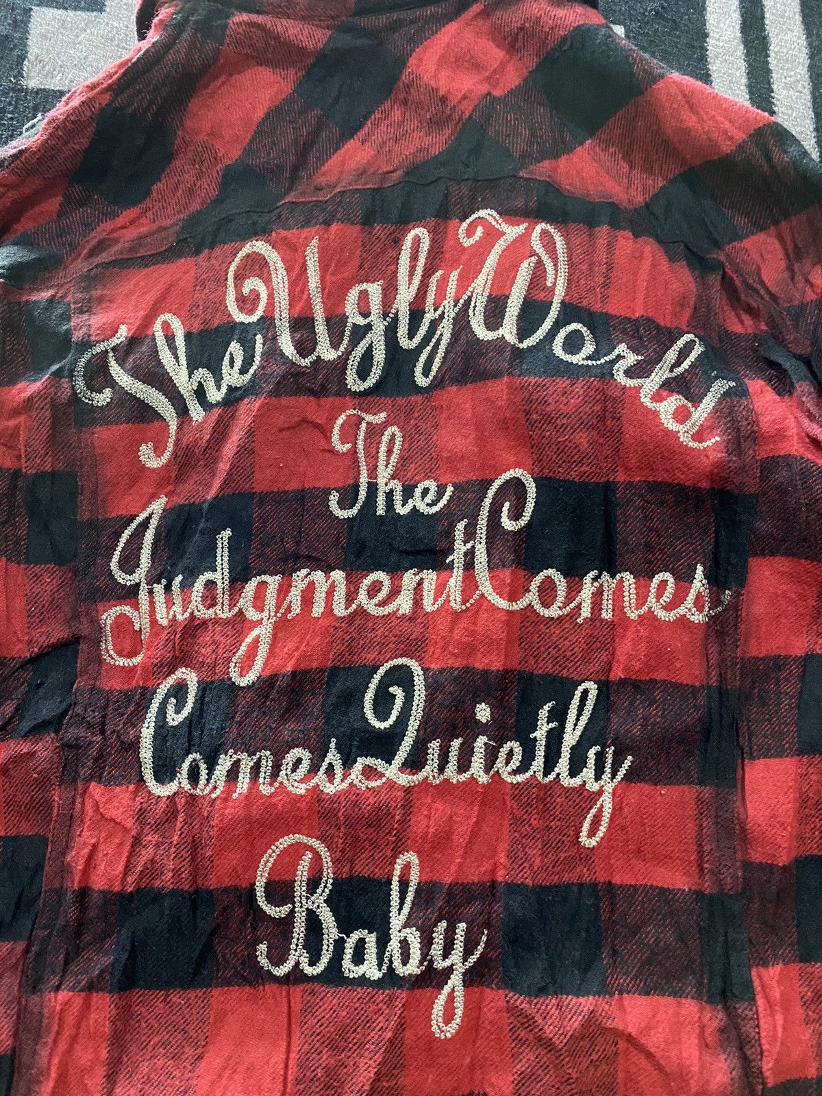 If Six Was Nine × In The Attic × Vintage 2000s in the attic plaid tartan chain stitch embrodiry shirt Size US L / EU 52-54 / 3 - 4 Thumbnail