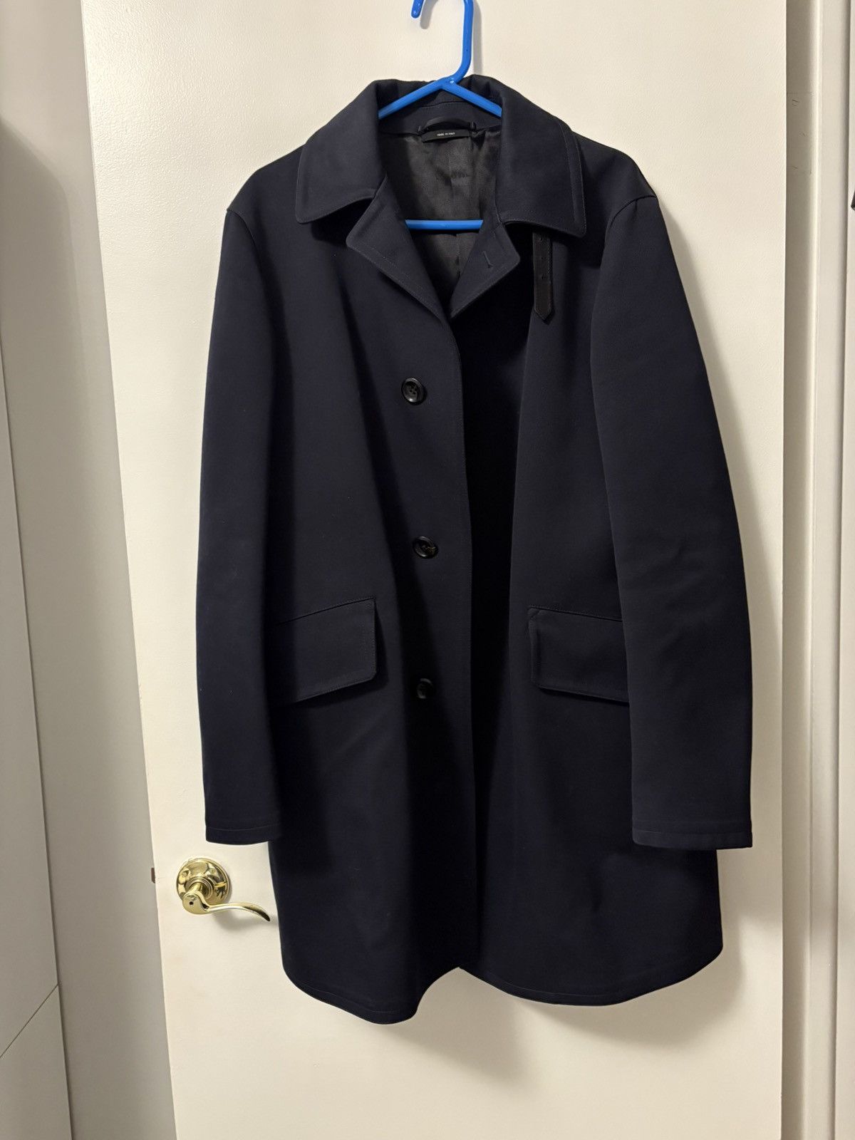 Tom Ford Men’s Tom Ford Kazan Navy Overcoat SZ 48 Size US M / EU 48-50 / 2 - 2 Thumbnail