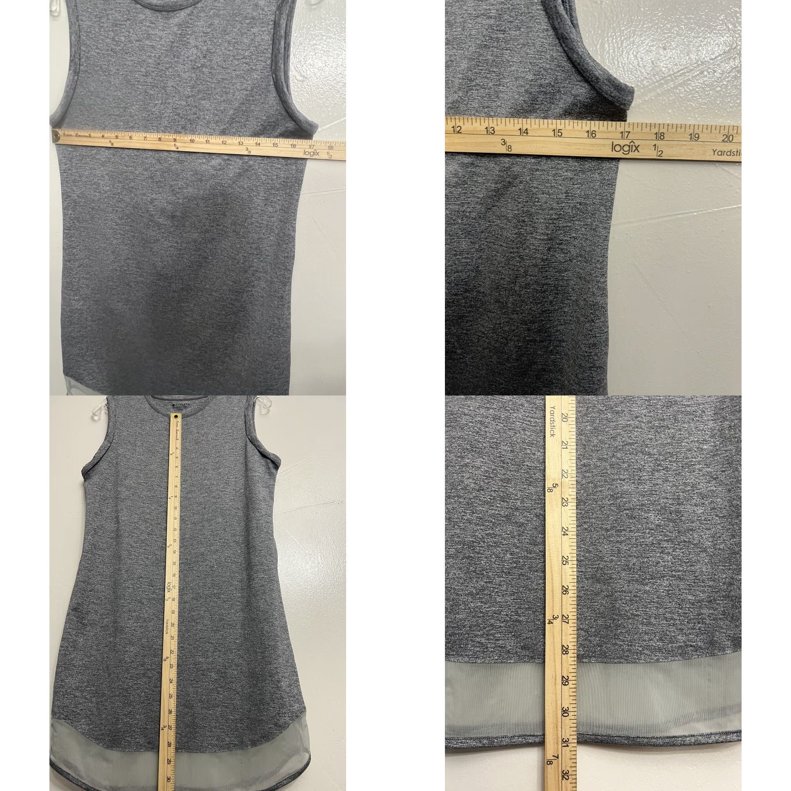 Athleta Athleta Foothill Split Back Sleeveless Top Womens XXS Gray Tank Pullover Crew Neck Activewear 2XS Back Split Size XXS / US 00 / IT 34 - 8 Thumbnail