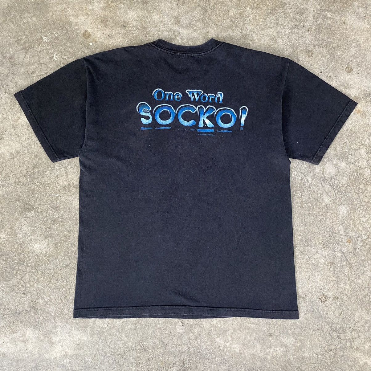 Vintage VTG 1998 WWF Mankind “Talk to the Sock” Mr. Socko Tee Size US XL / EU 56 / 4 - 8 Thumbnail