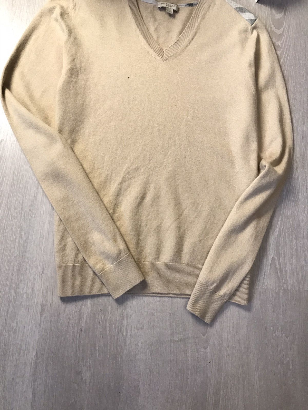Burberry × Burberry Prorsum Burberry Brit V-neck Wool knitwear Size US L / EU 52-54 / 3 - 3 Thumbnail