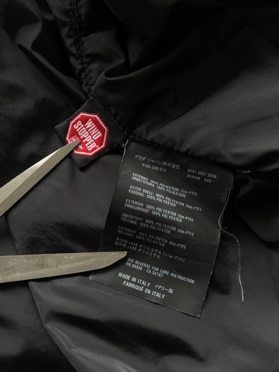 Prada Prada art SGA848 wind stopper waterproof coat jacket size 56 Size US XL / EU 56 / 4 - 16 Thumbnail
