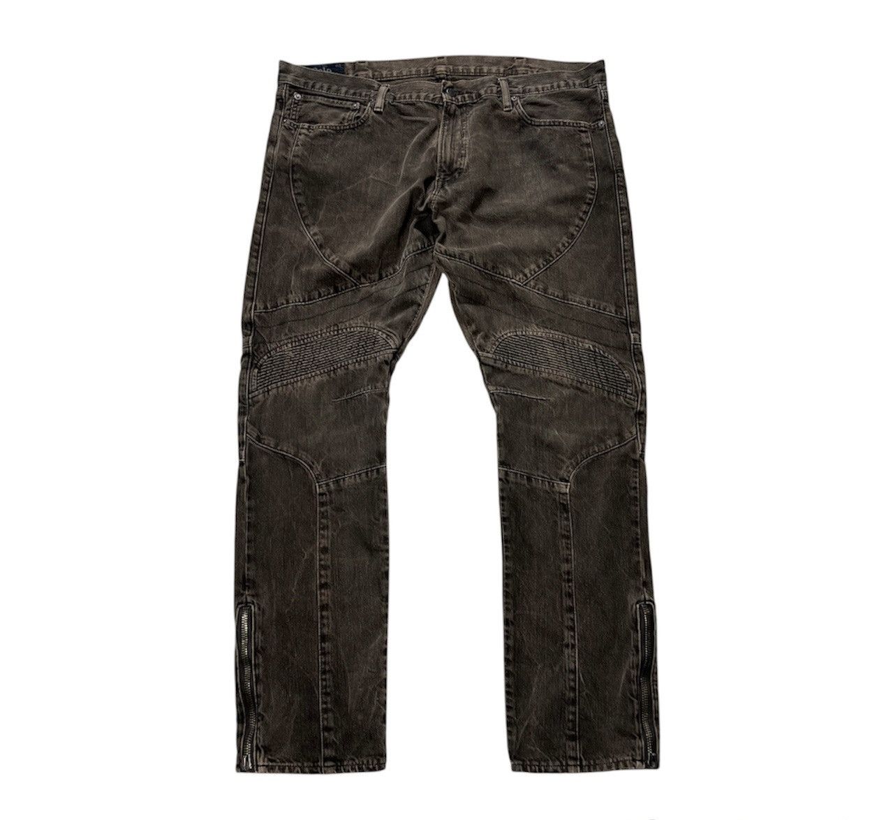 Polo Ralph Lauren Polo Ralph Lauren moto biker denim jeans washed freelander Size US 40 / EU 56 - 1 Thumbnail